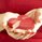 Woman holding heart box